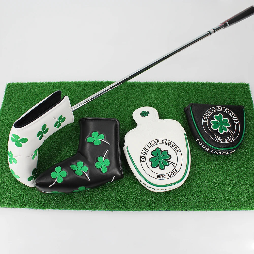 Good Luck Four Leaf Clover Golf Putter for Mallet and Blade