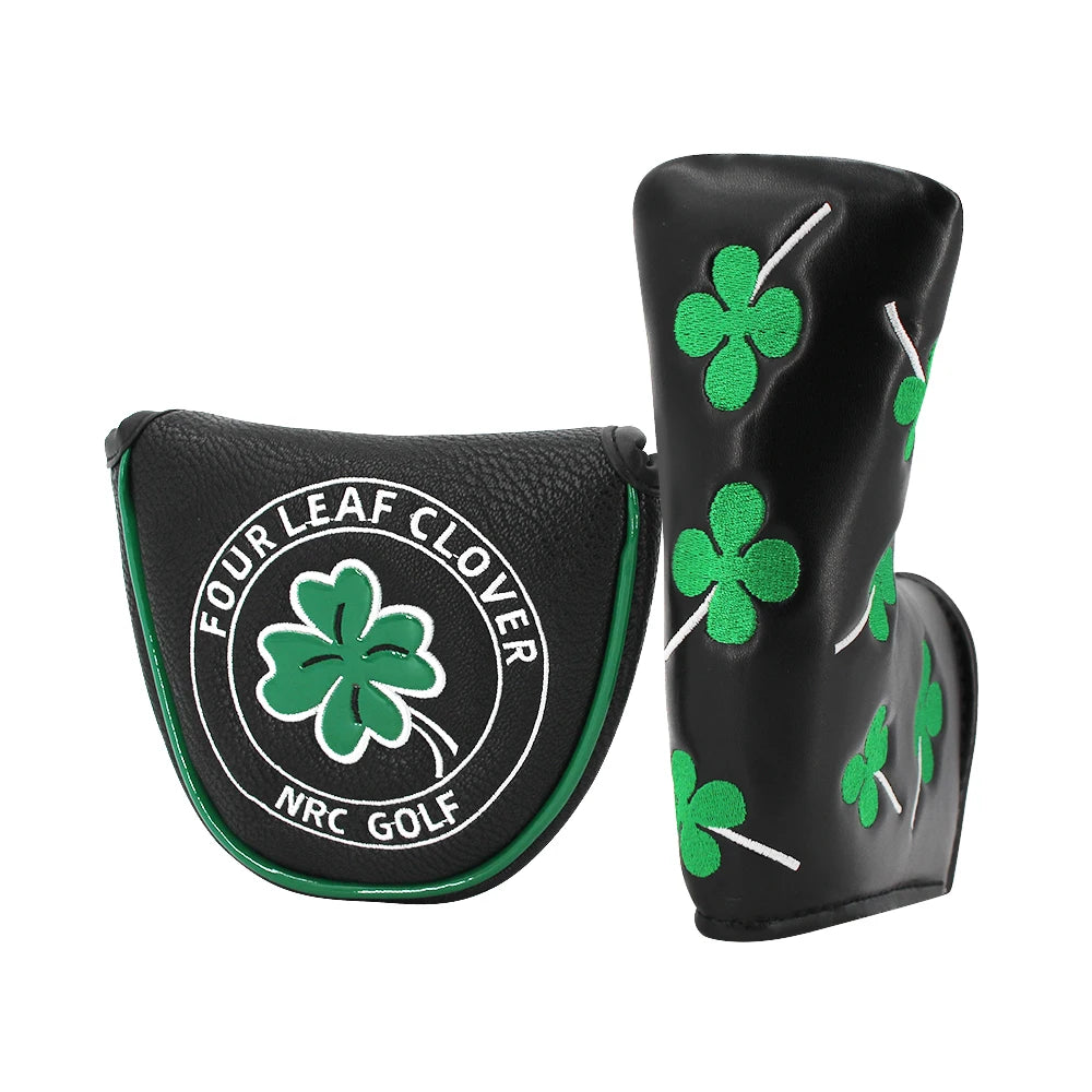 Good Luck Four Leaf Clover Golf Putter for Mallet and Blade