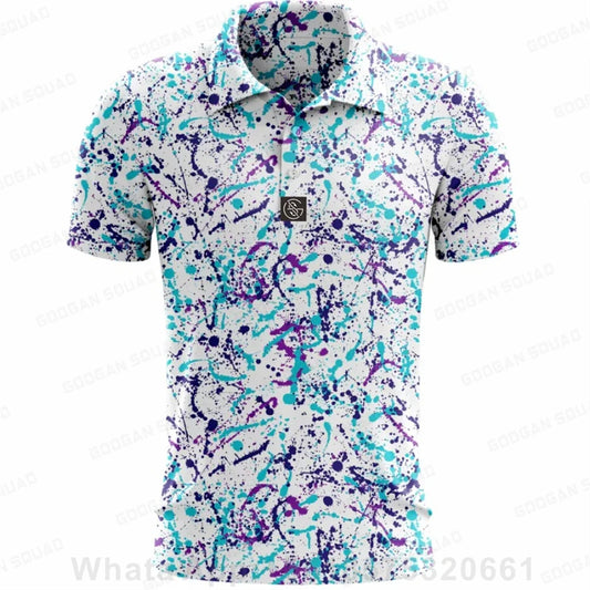 Paint Splatter Summer Polo