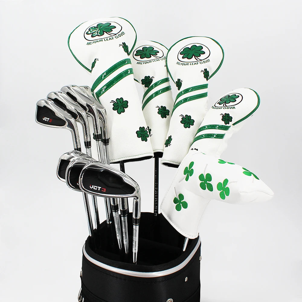 Driver, Fairway, Hybrid, Blade, and Mallet Putter Waterproof Four Leaf Clover