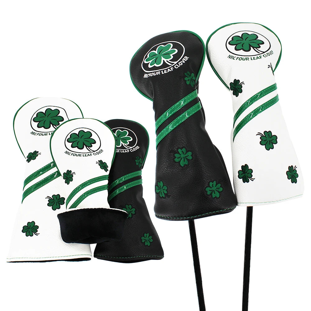 Driver, Fairway, Hybrid, Blade, and Mallet Putter Waterproof Four Leaf Clover