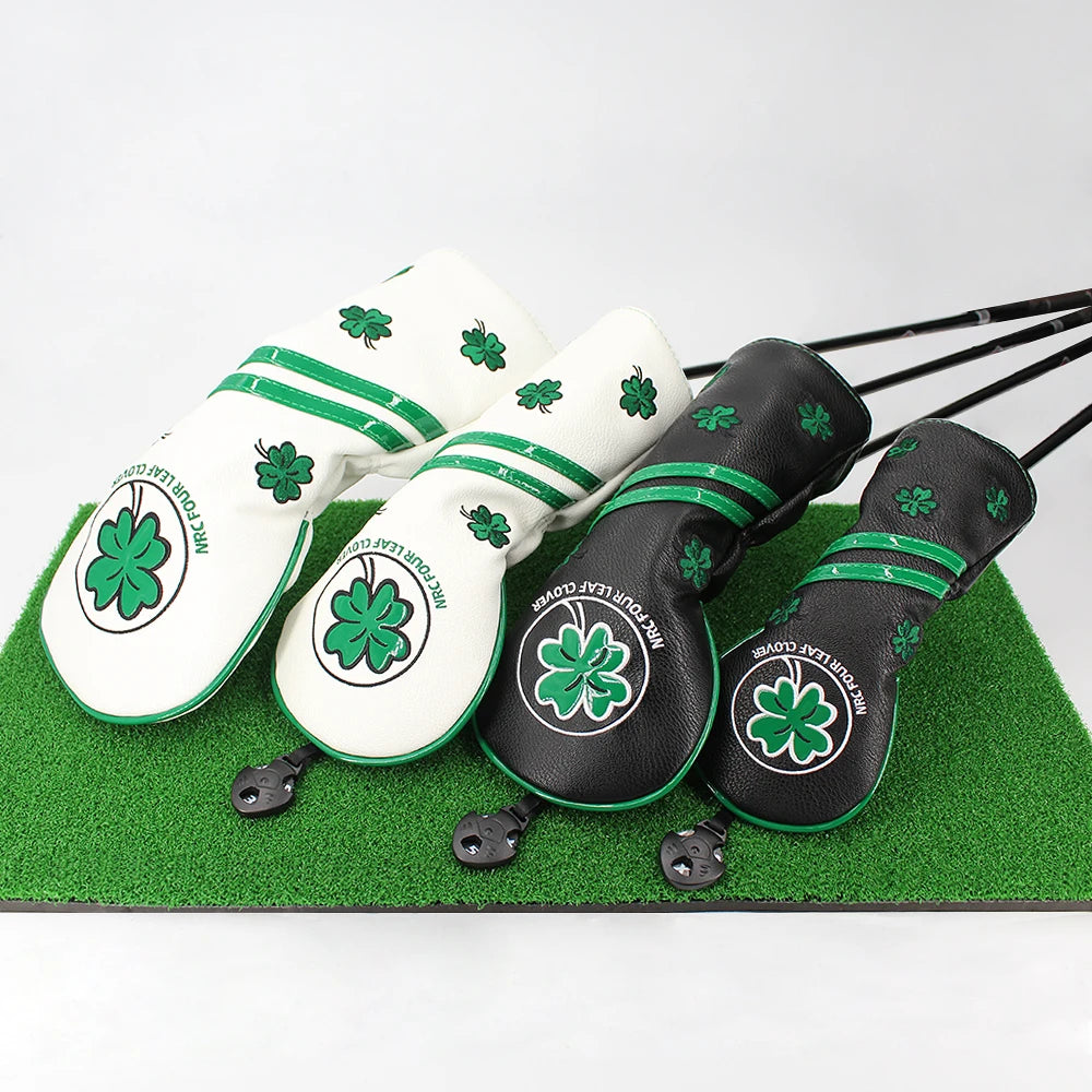 Driver, Fairway, Hybrid, Blade, and Mallet Putter Waterproof Four Leaf Clover