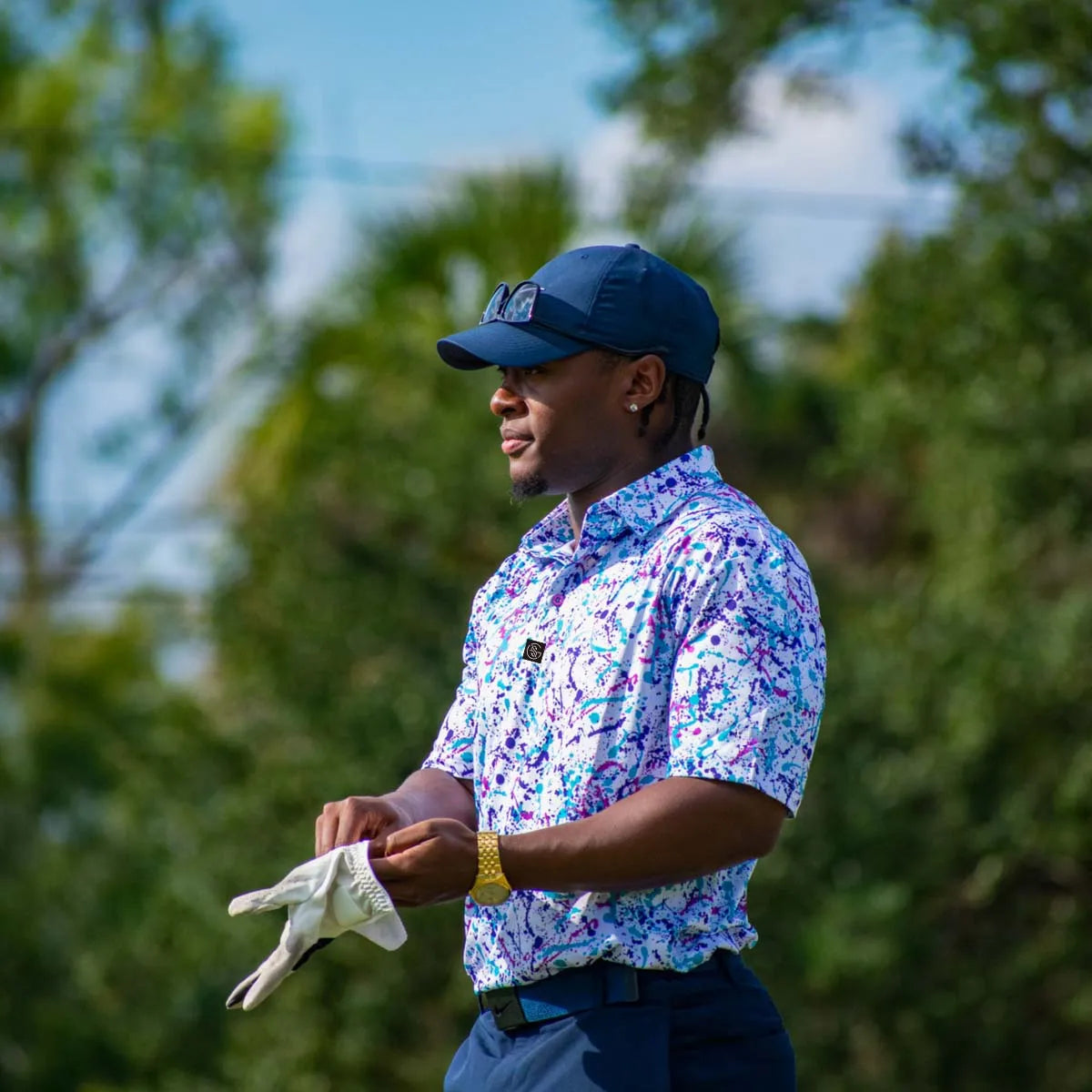 Paint Splatter Summer Polo