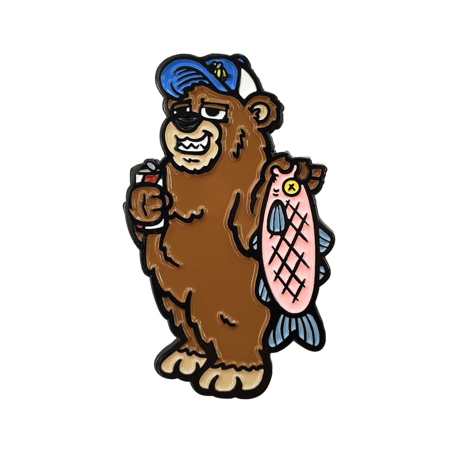 Fishing Bear Golf Ball Marker